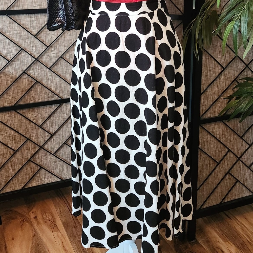 Who What Wear Black and White Maxi Skirt